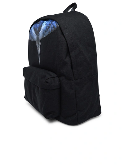 Shop Marcelo Burlon County Of Milan Black Nylon Wings Backpack