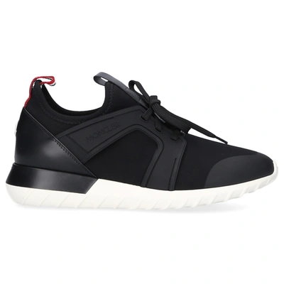Moncler Emilien Contrast-sole Leather Low-top Trainers In Black | ModeSens