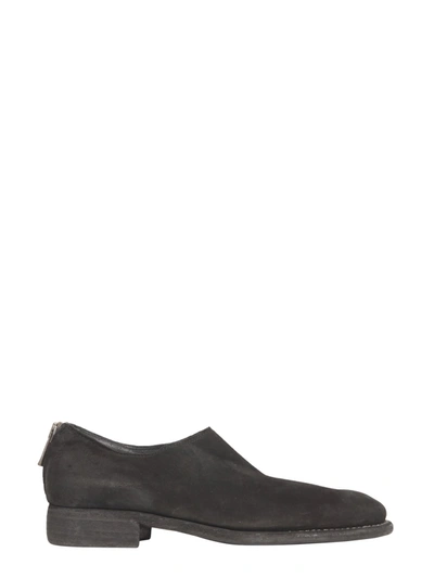 Shop Guidi Leather Lace-up In Black