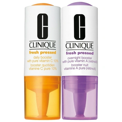 Shop Clinique Fresh Pressed Clinical Daily + Overnight Boosters 2 X 0.29 oz In N,a