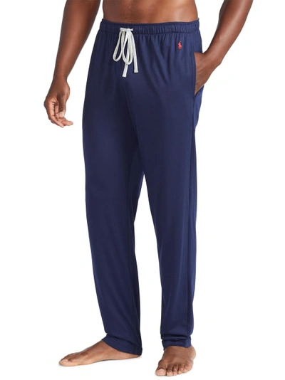 Shop Polo Ralph Lauren Supreme Comfort Knit Lounge Pants In Cruise Navy