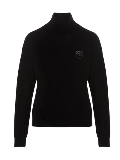 Shop Pinko Turtle Neck Sweater In Black
