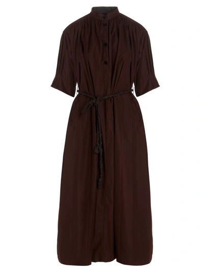 Shop Jil Sander Dress In Brown