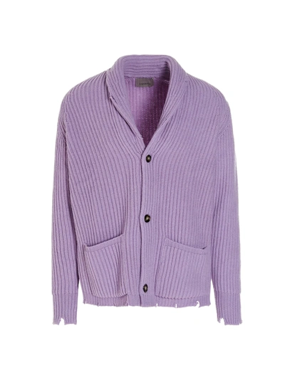 Shop Laneus Cardigan In Purple