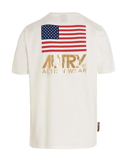 Shop Autry Gold Club T-shirt In White
