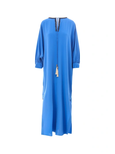 Shop Max Mara Caftano In Blue