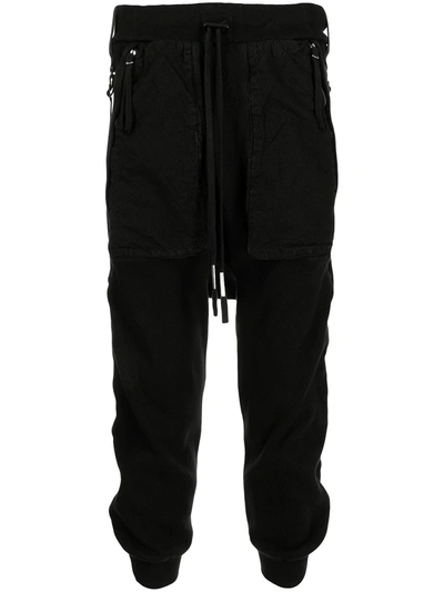 Shop Boris Bidjan Saberi Drop-crotch Cargo Trousers In Black