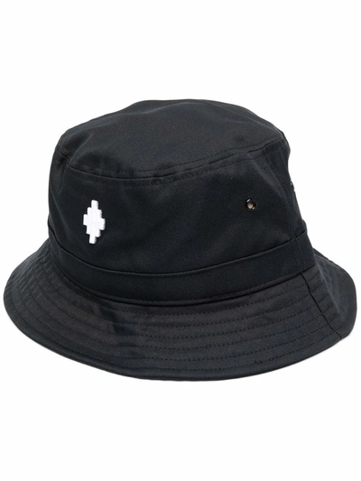 Shop Marcelo Burlon County Of Milan Logo Bucket Hat In Black