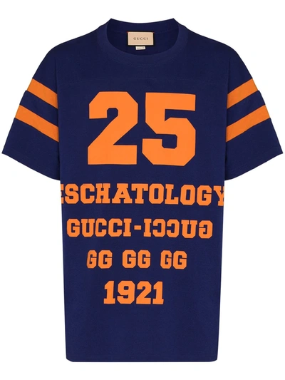Shop Gucci Eschatology 25 Cotton T-shirt In 蓝色