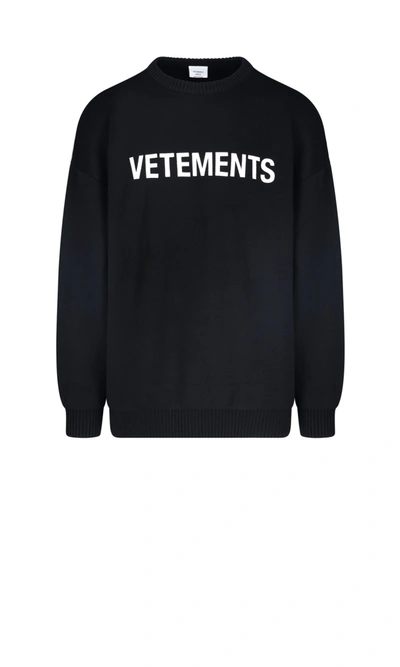 Shop Vetements Logo Print Sweater