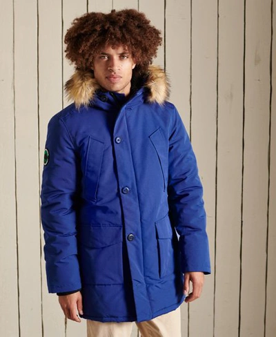 Superdry Men's Everest Parka Coat Blue / Cobalt | ModeSens