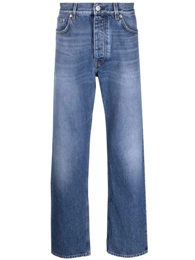 Shop Sunflower Mid-rise Straight Leg Jeans In Blue