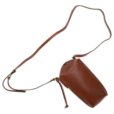 Shop Loewe Gate" Leather Shoulder Bag" In Brown