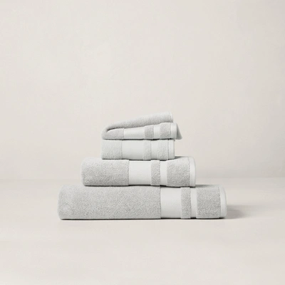 Shop Ralph Lauren Wilton Towels & Mat In Silver Birch