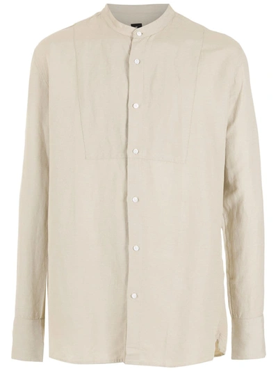 Shop Osklen Underlay Long-sleeved Shirt In Neutrals