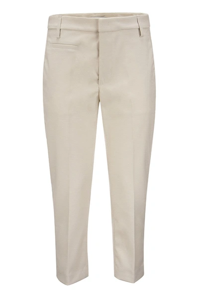 Shop Dondup Ariel - Carrot Trousers In White