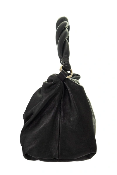 Shop Red Valentino Leather Shoulder Bag In Black