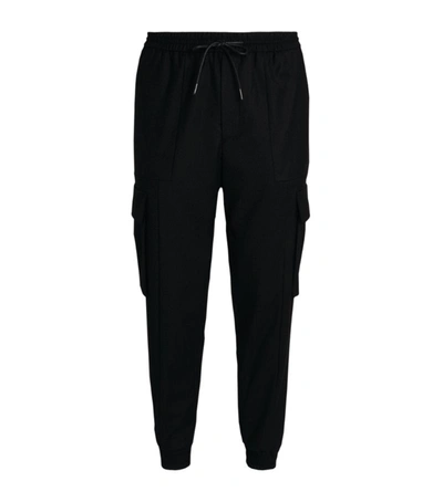 Shop Juunj Flannel Cargo Sweatpants In Black