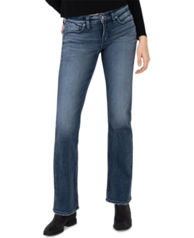 Shop Silver Jeans Co. Elyse Slim Bootcut Jeans In Indigo