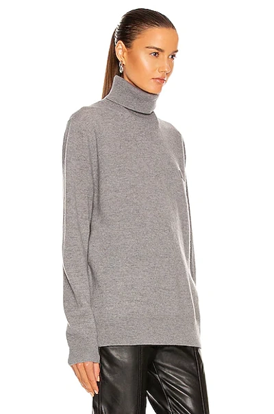 Shop Acne Studios New Face Sweater In Grey Melange