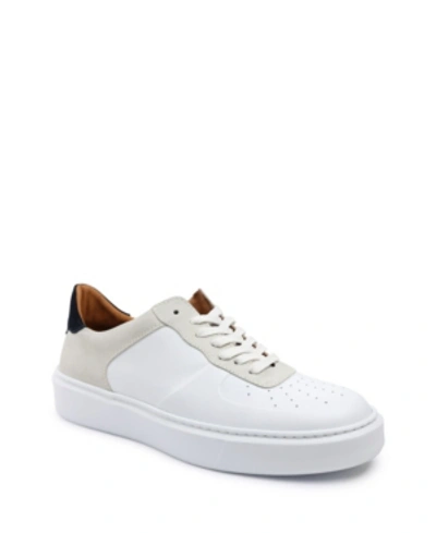 Shop Bruno Magli Men's Falcone Court Sneakers Men's Shoes In White, Ice