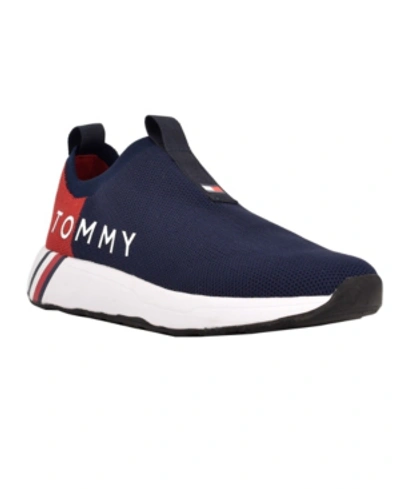 Shop Tommy Hilfiger Women's Aliah Sporty Slip On Sneakers In Navy