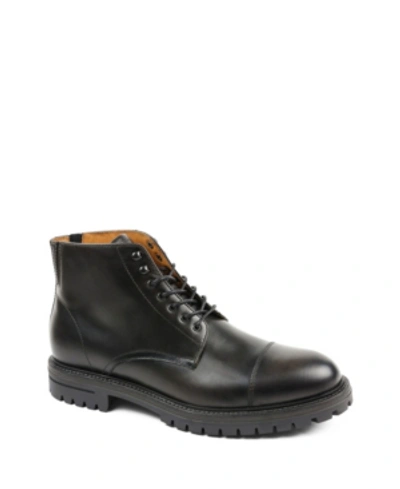 Bruno Magli Men's Hollis Lace Boots In Dark Gray Calf