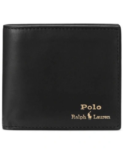 Shop Polo Ralph Lauren Men's Suffolk Billfold Wallet In Dark Brown