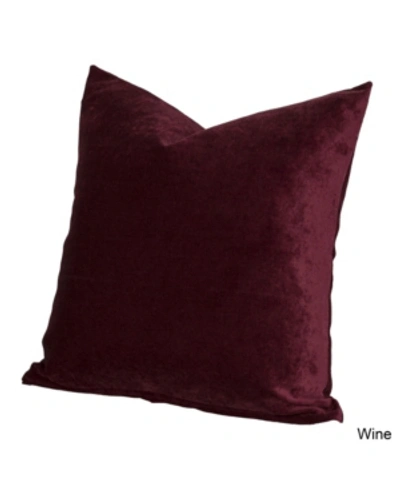 Shop Siscovers Padma Solid 1-pc. Decorative Pillow, 20" X 20" In Wine