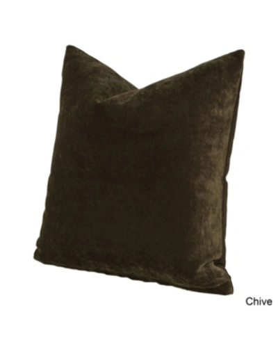 Shop Siscovers Padma Solid 1-pc. Decorative Pillow, 20" X 20" In Chive
