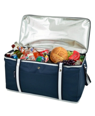 Picnic At Ascot Ultimate 36 Quart Hybrid Semi-rigid Folding Cooler -leak Proof In Navy