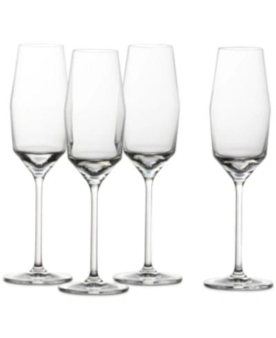 Shop Schott Zwiesel Gigi 10-oz. Champagne Glasses, Set Of 4 In Clear