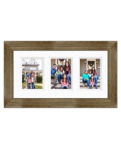 Shop Courtside Market Natural Collection Collage Picture Frame, 20" X 10" In Barn Walnut