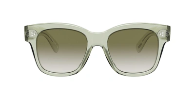 Shop Oliver Peoples Melery Ov5442su 300 Square Sunglasses In Green