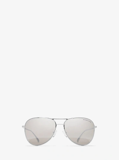 Shop Michael Kors Kona Sunglasses In Silver