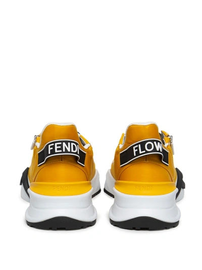 Shop Fendi Flow Low-top Sneaker Sunflower Yellow