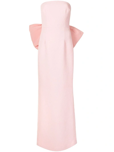 Rebecca Vallance Rosette Strapless Gown In Pink | ModeSens
