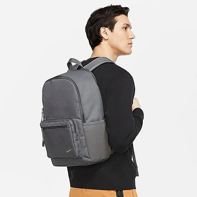 Shop Nike Heritage Eugene Backpack In Iron Grey/iron Grey/iron Grey