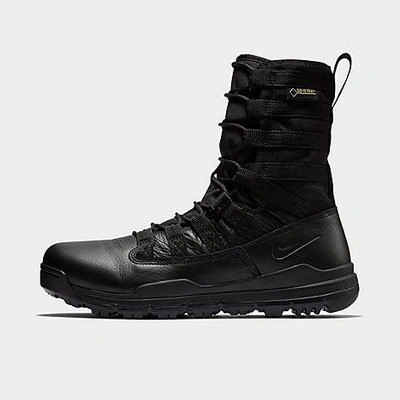 Shop Nike Men's Sfb Gen 2 Gore-tex Tactical Boots In Black/black