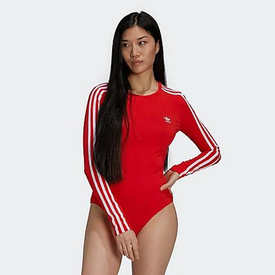 Adidas Originals Adidas Women's Originals Adicolor Classics Bodysuit In Red  | ModeSens