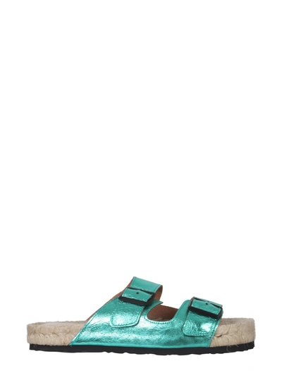 Shop Manebi Nordic Hollywood Sandals In Verde