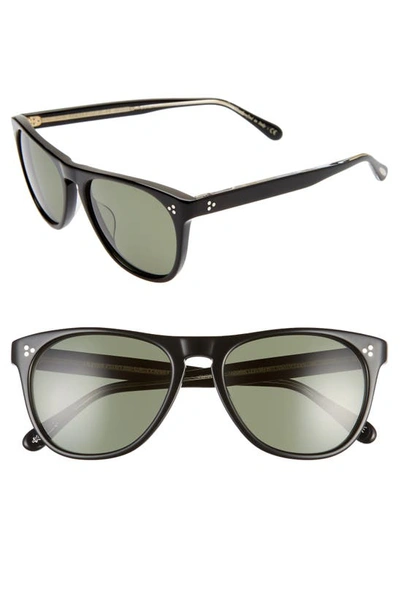 Shop Oliver Peoples Daddy B. 55mm Polarized Retro Sunglasses In Black/ G15 Polar