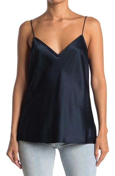 Shop Paige Cicely Silk Camisole In Navy