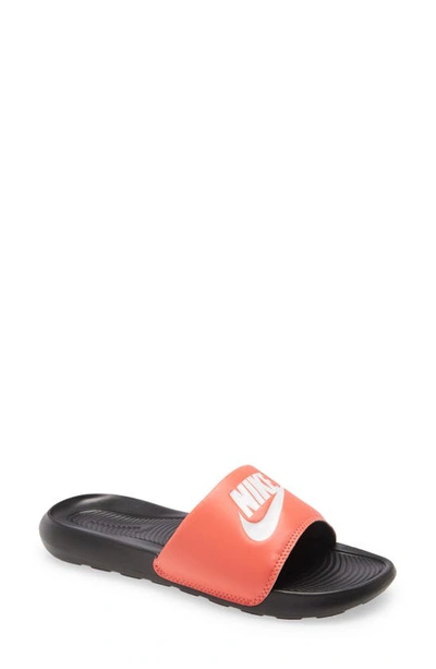 Shop Nike Victori Slide Sandal In Magic Ember/ White/ Black