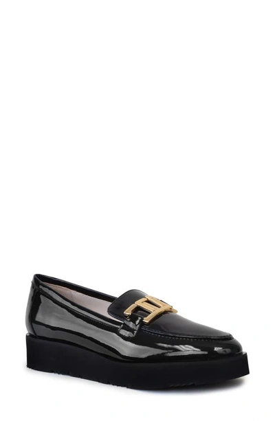 Shop Amalfi By Rangoni Elia Patent Leather Platform Loafer In Black Glove Patent Leather