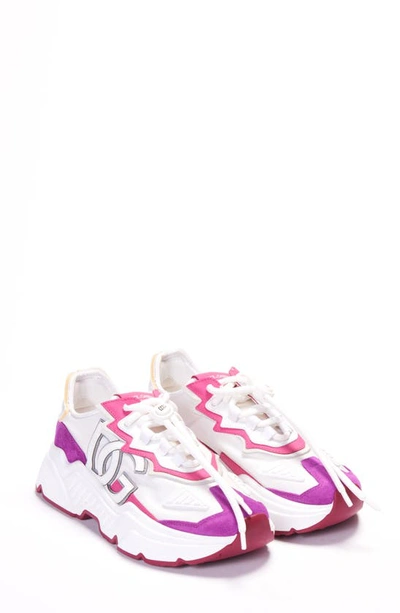 Shop Dolce & Gabbana Daymaster Sneaker In Pink Multicolor