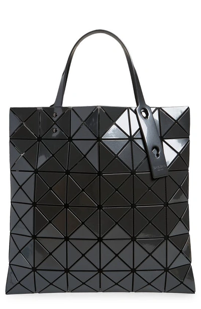 Shop Bao Bao Issey Miyake Lucent Metallic Tote Bag In Charcoal Gray