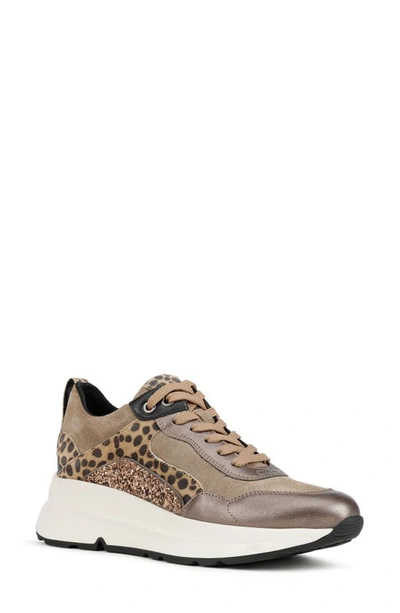 Geox Backsie Leopard-print Runner Sneakers In Beige | ModeSens