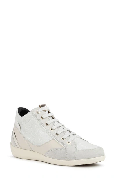 Geox Myria Mid-top Sneakers In Off White | ModeSens
