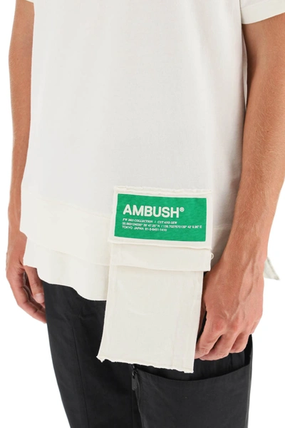 Shop Ambush T-shirt Waist Pocket In White